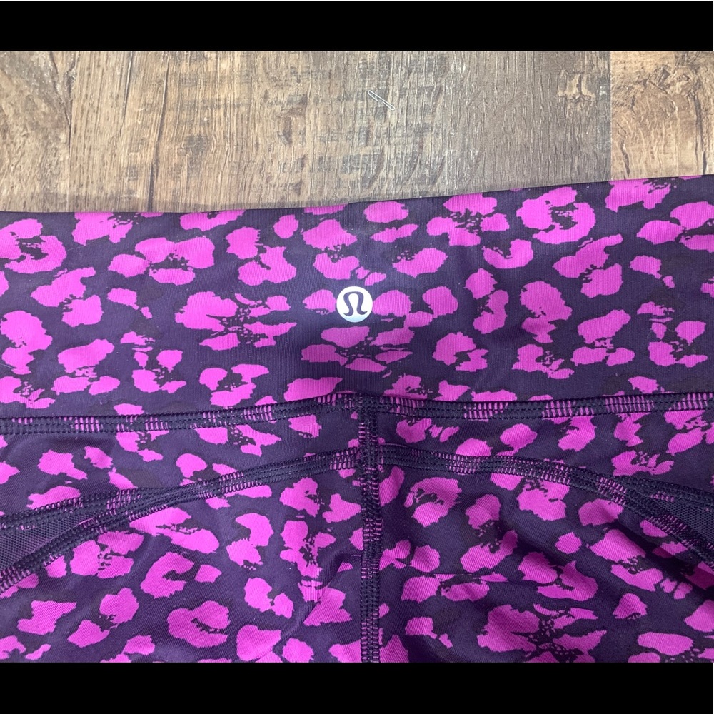 Lulu lemon pink cheetah leggings